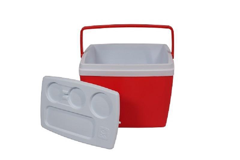Caixa Térmica Com Suporte Para Bebidas E Alça 34L Vermelha Menor preço em Caixa Térmica Com Suporte Para Bebidas E Alça 34L Vermelha