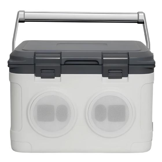 Imagem de Caixa térmica Cooler 24hrs Com Bluetooth música Cor:Branco,