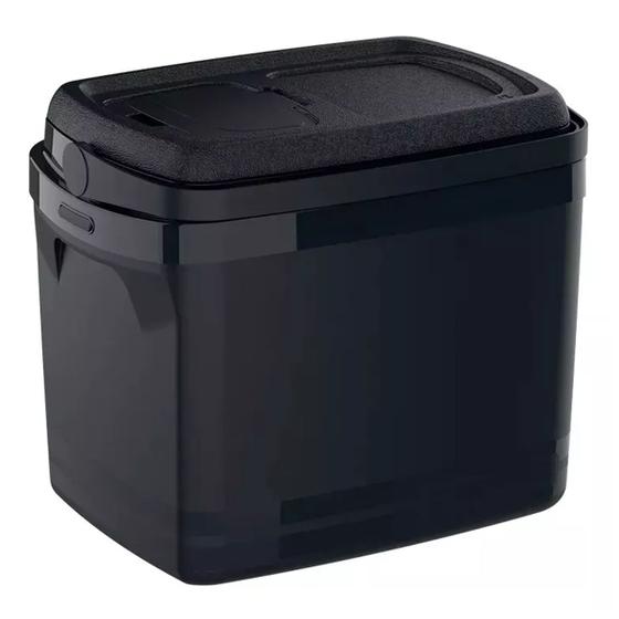 Imagem de Caixa Térmica Cooler 32 Litros Com Porta Copos e Acesso Preto 50 Latas - Soprano
