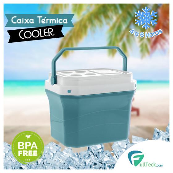 Imagem de Caixa Térmica Cooler 40 Litros Praia E Cerveja C/ Alça