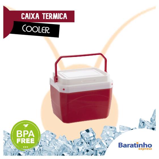 Imagem de Caixa Térmica Cooler 6 Litros Com Alça Cerveja E Praia