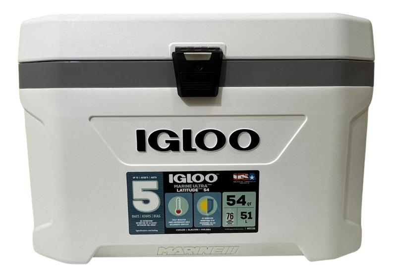 Imagem de Caixa Termica Cooler Igloo 51 L 54 Qt Branco Marine Importad