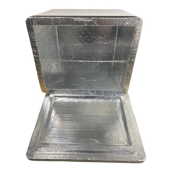 Imagem de Caixa térmica de isopor laminada de 45L para bag motoboy espetos e bebidas