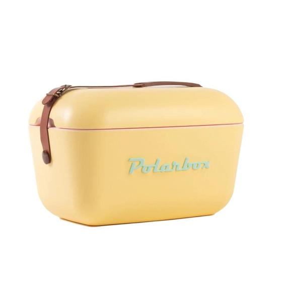 Imagem de Caixa Térmica PolarBox Premium Retro 20L - Amarelo/Marrom