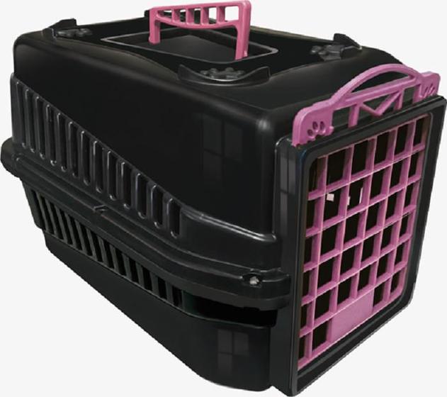 Imagem de Caixa Transporte Black N.1 Gato Cachorro Cães Pequenos Rosa