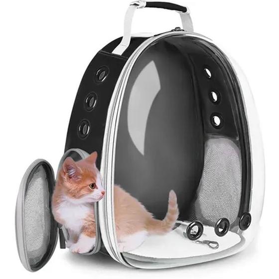 Caixa Transporte Bolsa Mochila Passeio Pet Gato Cão Viagens Avião Visão Panorâmica Menor preço em Caixa Transporte Bolsa Mochila Passeio Pet Gato Cão Viagens Avião Visão Panorâmica