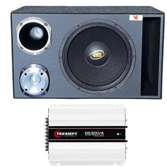 Imagem de Caixa Trio 12" + E-450lc + D200-x + St400 + Modulo Taramps