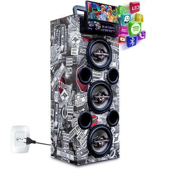 Caixa Bob Residencial Triton Taramps Usb Bluetooth Karaoke - oestesom