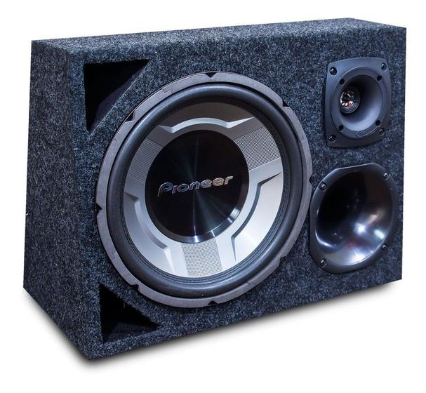 Imagem de Caixa Trio Pioneer Completa Som Automotivo Carro 450w Rms