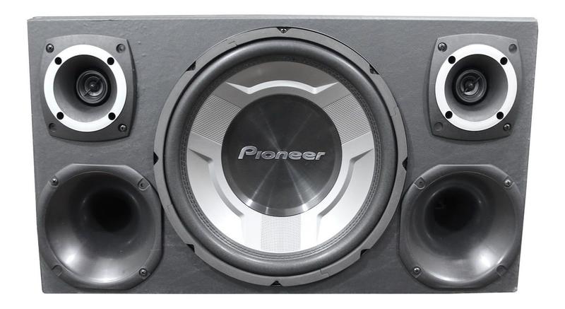 Caixa Trio Som Completa Pioneer + 2 Tweeters + 2 Cornetas Menor preço em Caixa Trio Som Completa Pioneer + 2 Tweeters + 2 Cornetas