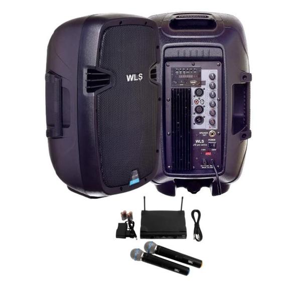 Imagem de Caixa WLS J10 PRO Ativa 150W rms USB Bluetooth + 2 Mic S/Fio