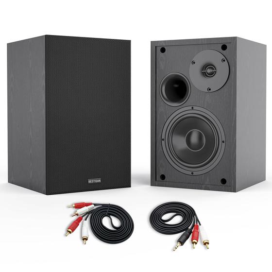 Imagem de Caixas Acústicas BESTISAN de 4 Polegadas com Bluetooth 5.0