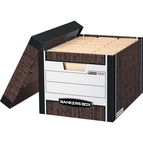 Imagem de Caixas de Armazenamento Bankers Box R-KIVE Heavy-Duty - Pacote com 12