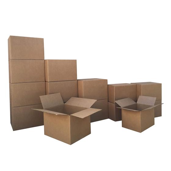 Imagem de Caixas de Mudança e Armazenamento Amazon Basics - Pacote com 15 Caixas Marrons
