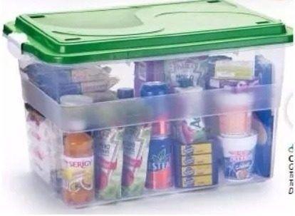 Caixas Plástica Organizadora 70L Transparente Menor preço em Caixas Plástica Organizadora 70L Transparente