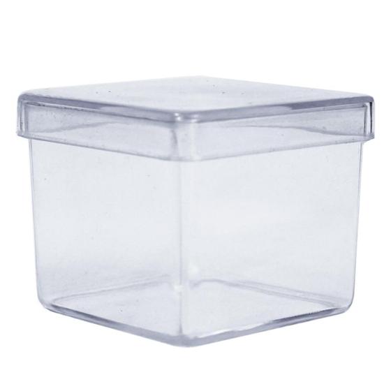 Imagem de Caixinha Acrílica Transparente 5X5 Para Artesanato 40 Un