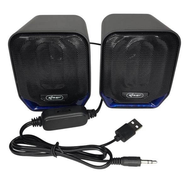 Imagem de Caixinha Caixa De Som Mini Alto falante 12W 6Wx2 Para Pc Notebook TV Tablet Celular Com Led Caixa Multimidia