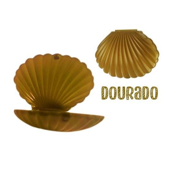 Imagem de Caixinha Concha Plástica  kit com 5 unidades