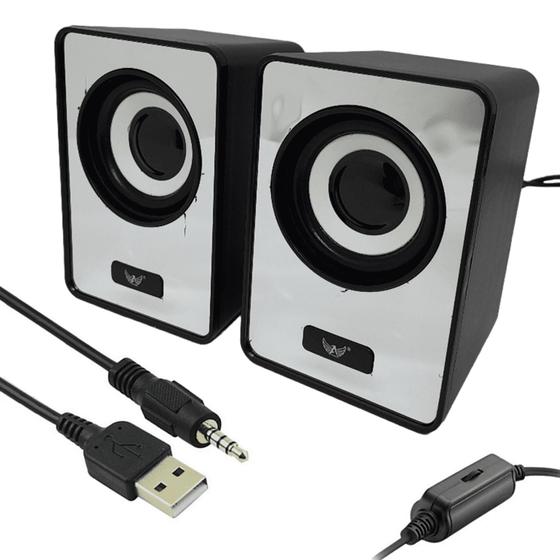 Imagem de Caixinha De Som Estéreo Multimídia Mp3 3w Rms Uso Computadores Al3083