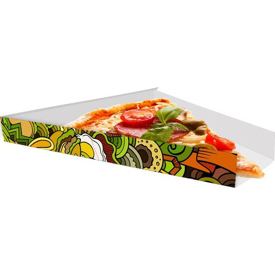 Imagem de Caixinha Embalagem para Fatia de Pizza 200un Verde