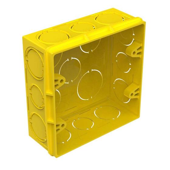 Caixinha Luz Plastica 4x4 Tigre Flex Amarela 33043619 - Kit C/12 Menor preço em Caixinha Luz Plastica 4x4 Tigre Flex Amarela 33043619 - Kit C/12