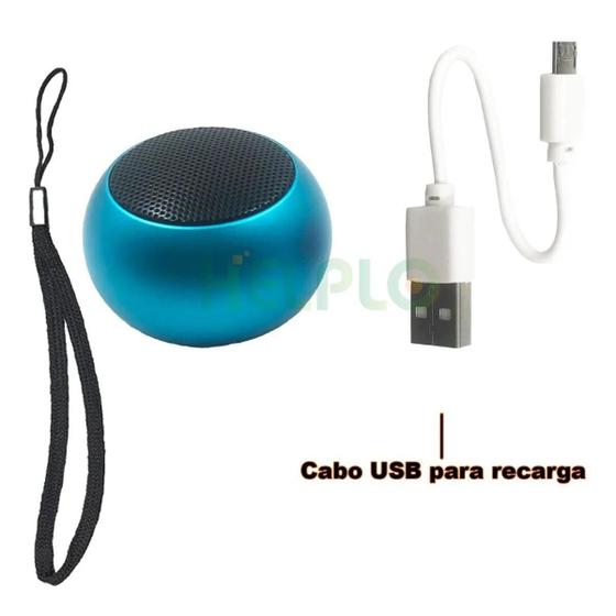 Imagem de Caixinha Som Bluetooth Tws Metal Mini Speaker Amplificada 3w