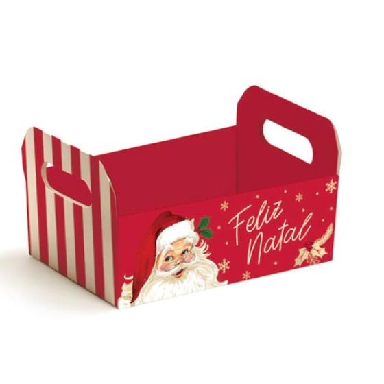 Imagem de Caixote de Cartão Feliz Natal Natalino - 16cm x 10,5cm  - 1 unidades - Cromus - Rizzo