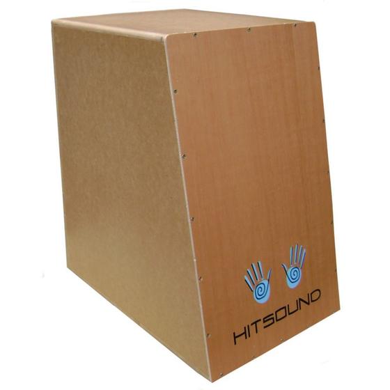 Cajon Acústico Corpo Inclinado Tradicional, em Cedro, Esteira