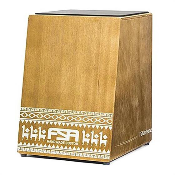Cajon Acústico Fsa Latin FL12 Inclinado Cerejeira Cajon Magazine Luiza