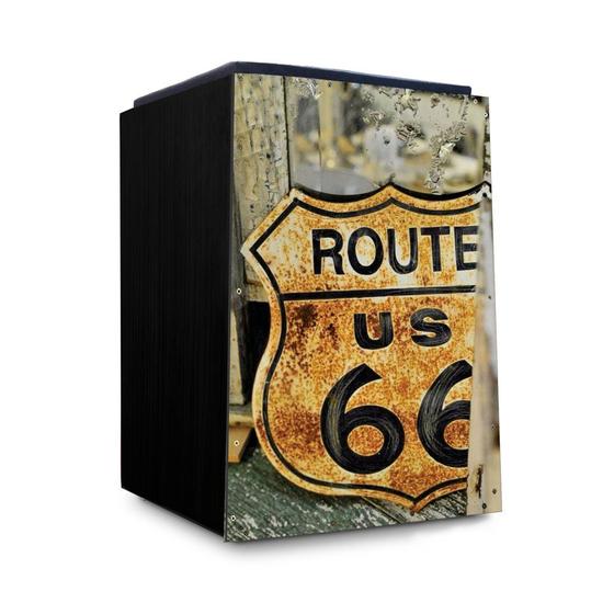 Cajón Acústico Instrumento Musical Route 66 51x35,5cm Prego e