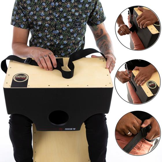 Cajón de colo tradicional acústico witler drums natural Cajon