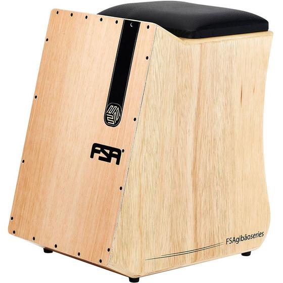Cajon Elétrico FSA Gibão Series FGB6500 Natural Cajon Magazine Luiza