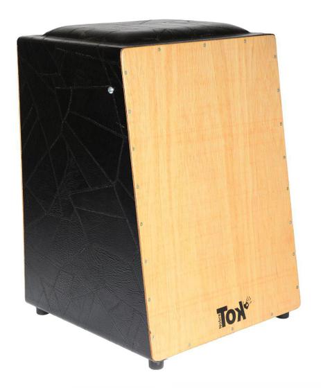 Imagem de Cajón Elétrico Natural/Preto com Bongô NobreTOK - Modelo 101