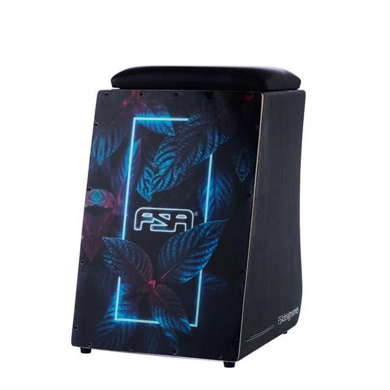 Cajon FSA Design Series Eletrico Dupla Captação FC6657 Neon Cajon
