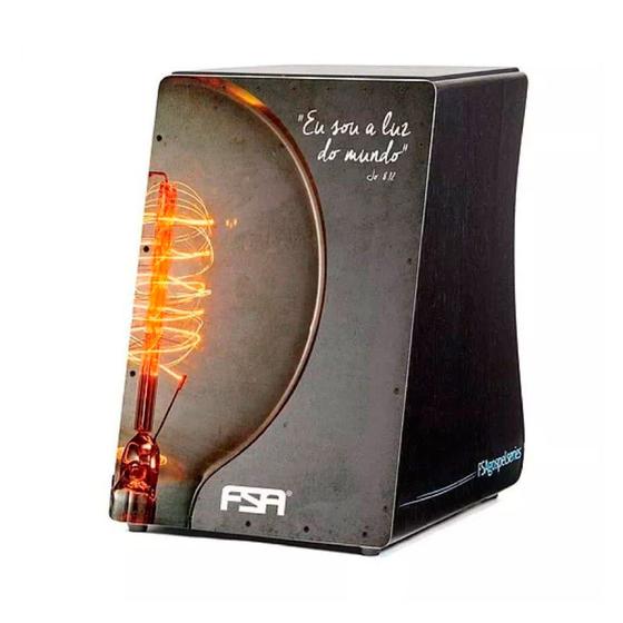 Cajon fsa gospel fg1510 luz eletroacústico Cajon Magazine Luiza