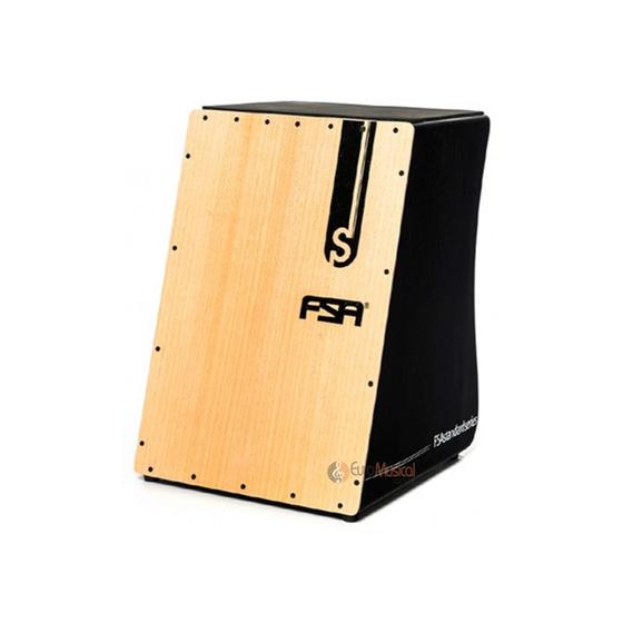 Cajon FSA Standard Elétrico FS2501 Preto Bateria e Percussão