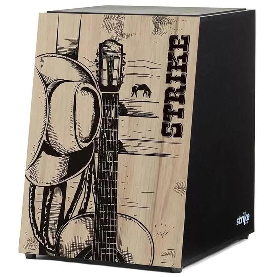 Imagem de Cajon Inclinado Fsa Acústico Strike Series Sertão Sk4042