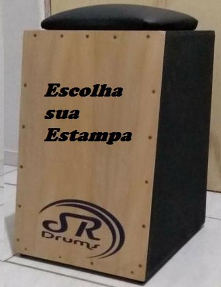 Imagem de Cajon Profissional Inclinado Acústico SR Drums