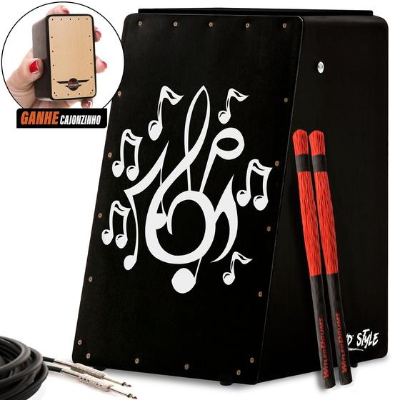 Cajón wd style elétrico kit acessórios p musical - b Menor preço em Cajón wd style elétrico kit acessórios p musical - b