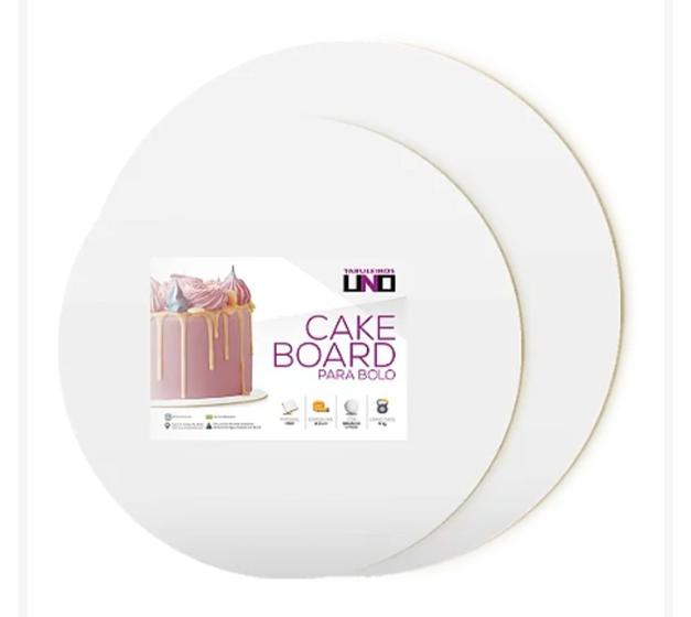 Sottotorta Decora &Oslash;25cm - Cartone Rivestito Alluminio, Altezza 1.2cm, Confezione Da 10 Pezzi