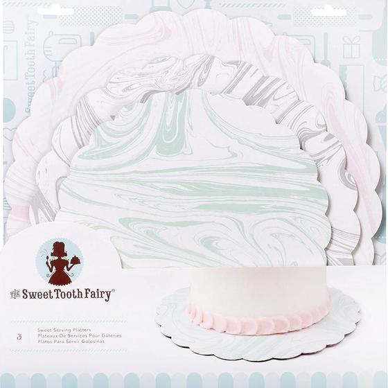 Imagem de Cake Board - Mármore - Sweet Tooth Fairy - 3 Peças