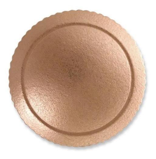 Imagem de Cakeboard Redondo Ouro Rose 26cm Ultrafest