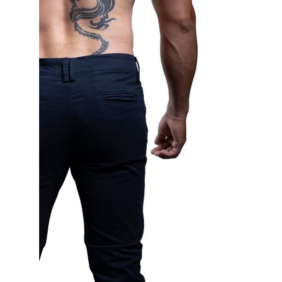 Imagem de Calça Alfaiataria Masculina Skinny Com Bolsos