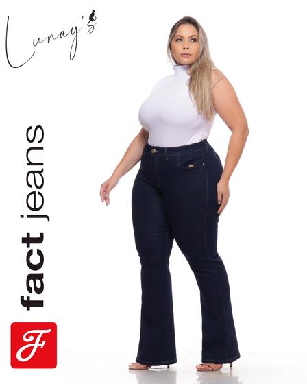 Imagem de Calça Bootcut Cintura Alta Fact Jeans L893