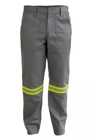 Calça Brim Anti Chama NR 10 Cor: Cinza CA: 47307 -FORTLINE - Luva Anti ...