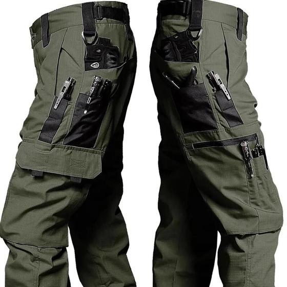 Imagem de Calça Cargo Tática Masculina à Prova d'Água - Resistente, com Vários Bolsos