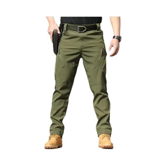 Imagem de Calça Cargo Tática Masculina - Secagem Rápida, Elástica, Ideal para Trekking e Pesca