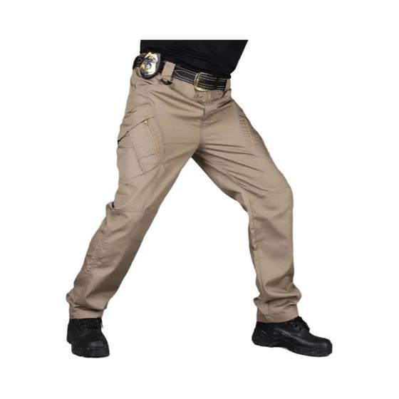 Imagem de Calça Cargo Tática Militar Masculina - Secagem Rápida, Resistente e com Vários Bolsos