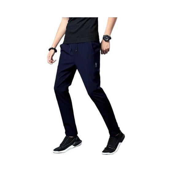 Imagem de Calça Casual Masculina Slim Fit De Secagem Rápida De Seda Gelada Verão Estilo Coreano Jinlun Calça