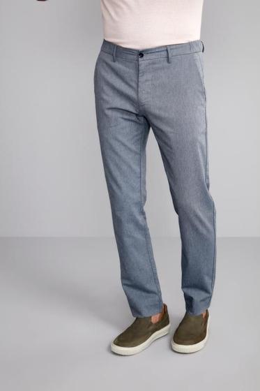 Imagem de Calça Chambray Slim Fit - Azul Marinho